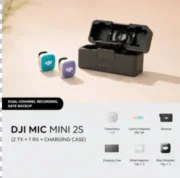 DJI Mic Mini 2S Camera Combo with Internal Recording (2 TX + 1 RX + Charging Case)